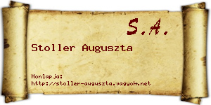 Stoller Auguszta névjegykártya